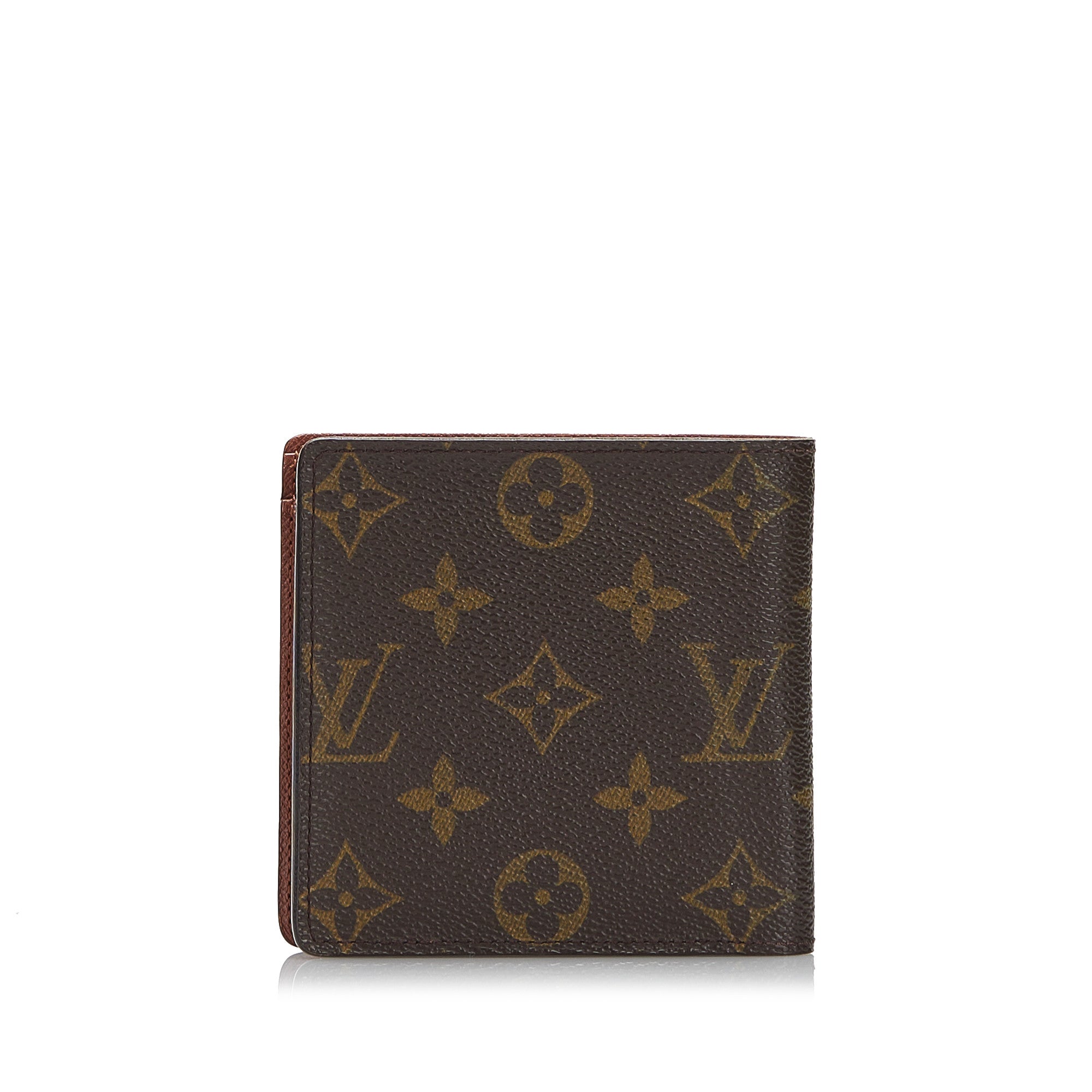 Men's Louis Vuitton LV Monogram Bifold Wallet Card Holder Leather Brown -  Used