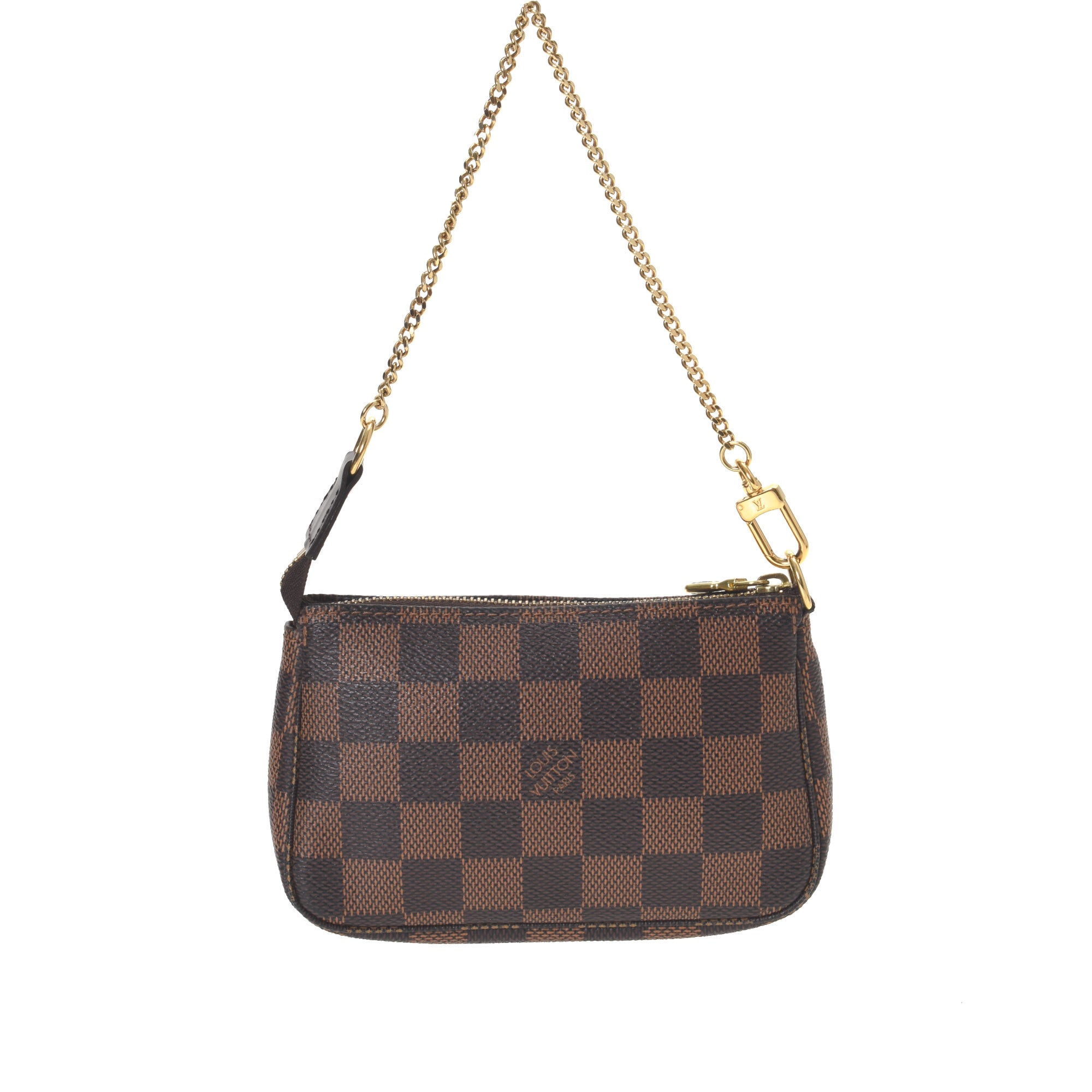 Louis Vuitton - Authenticated Pochette Accessoire Clutch Bag - Leather Brown for Women, Very Good Condition