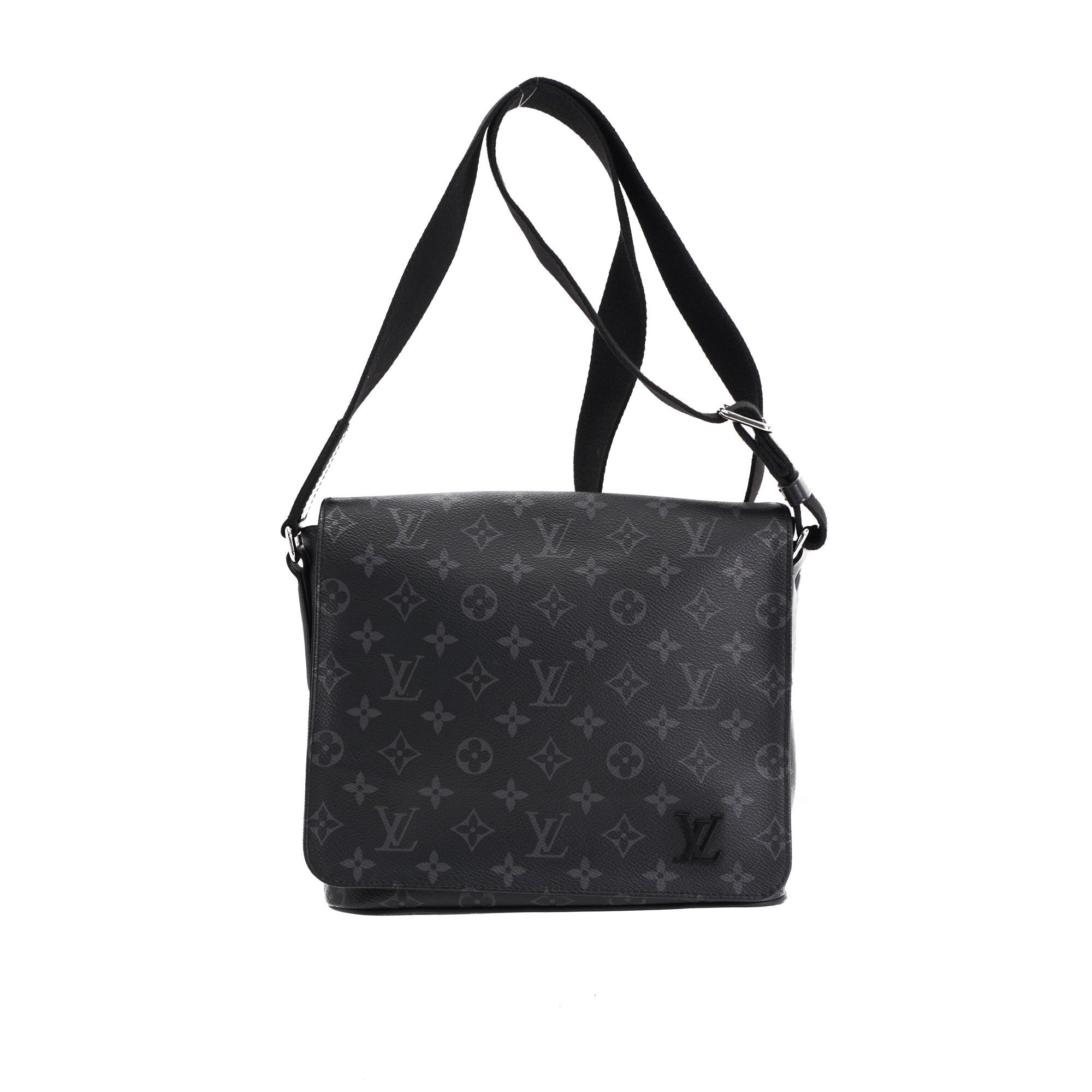 At Auction: Louis Vuitton, Louis Vuitton Monogram Black Eclipse District PM  Messenger Bag