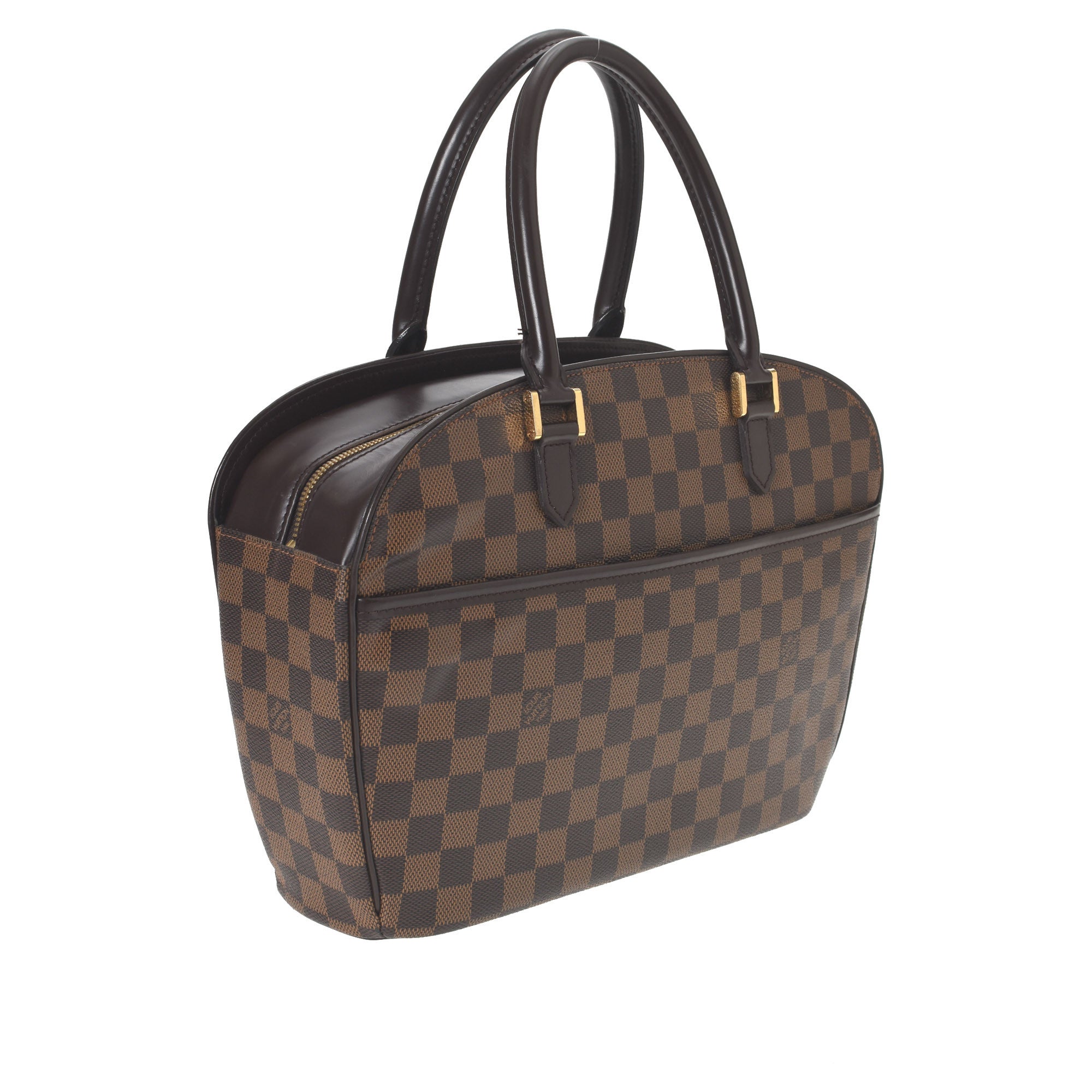 Authentic Louis Vuitton Damier Ebene Sarria Leather Handbag Purse Classic  Check