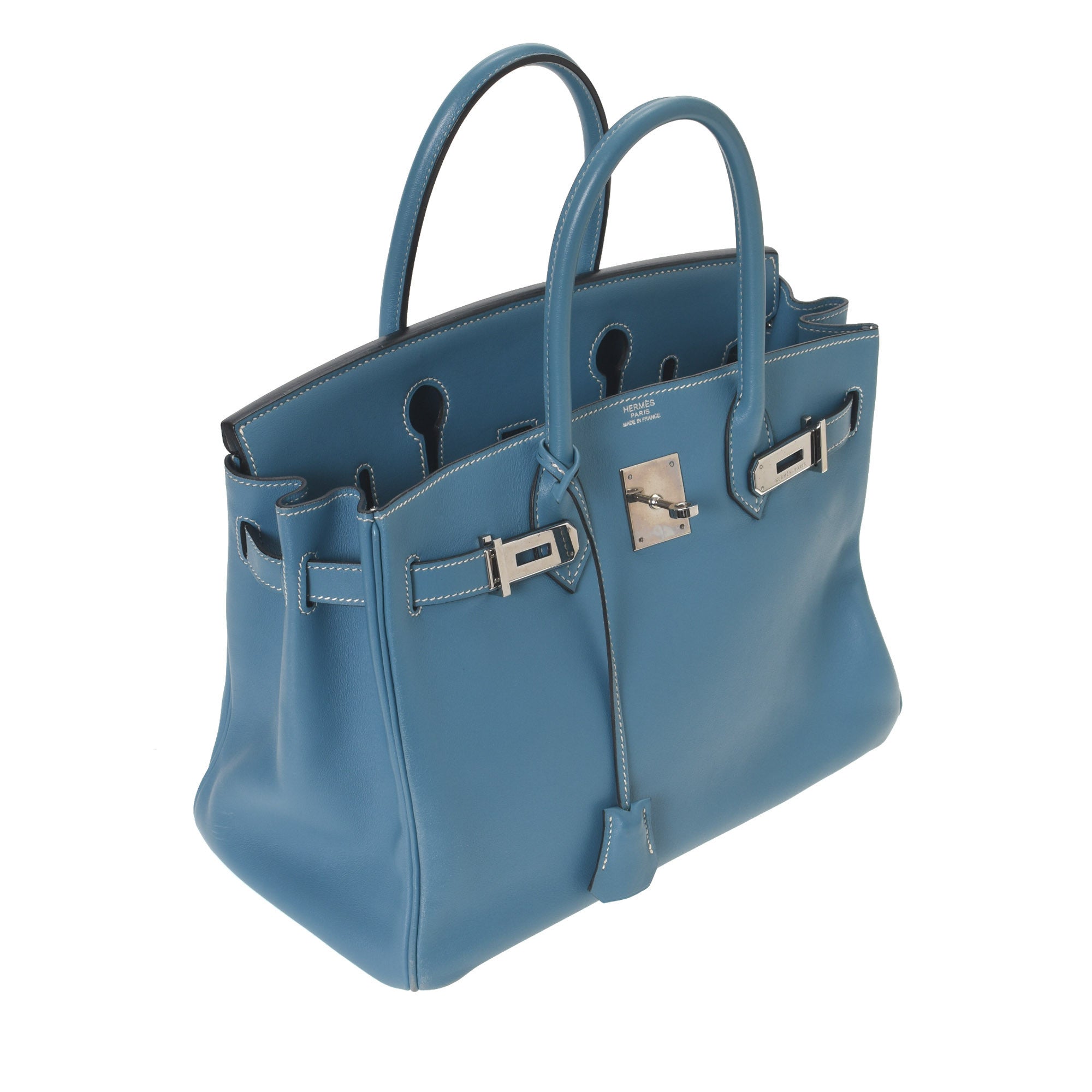 Hermès Birkin 30 Swift Blue Jean Bag