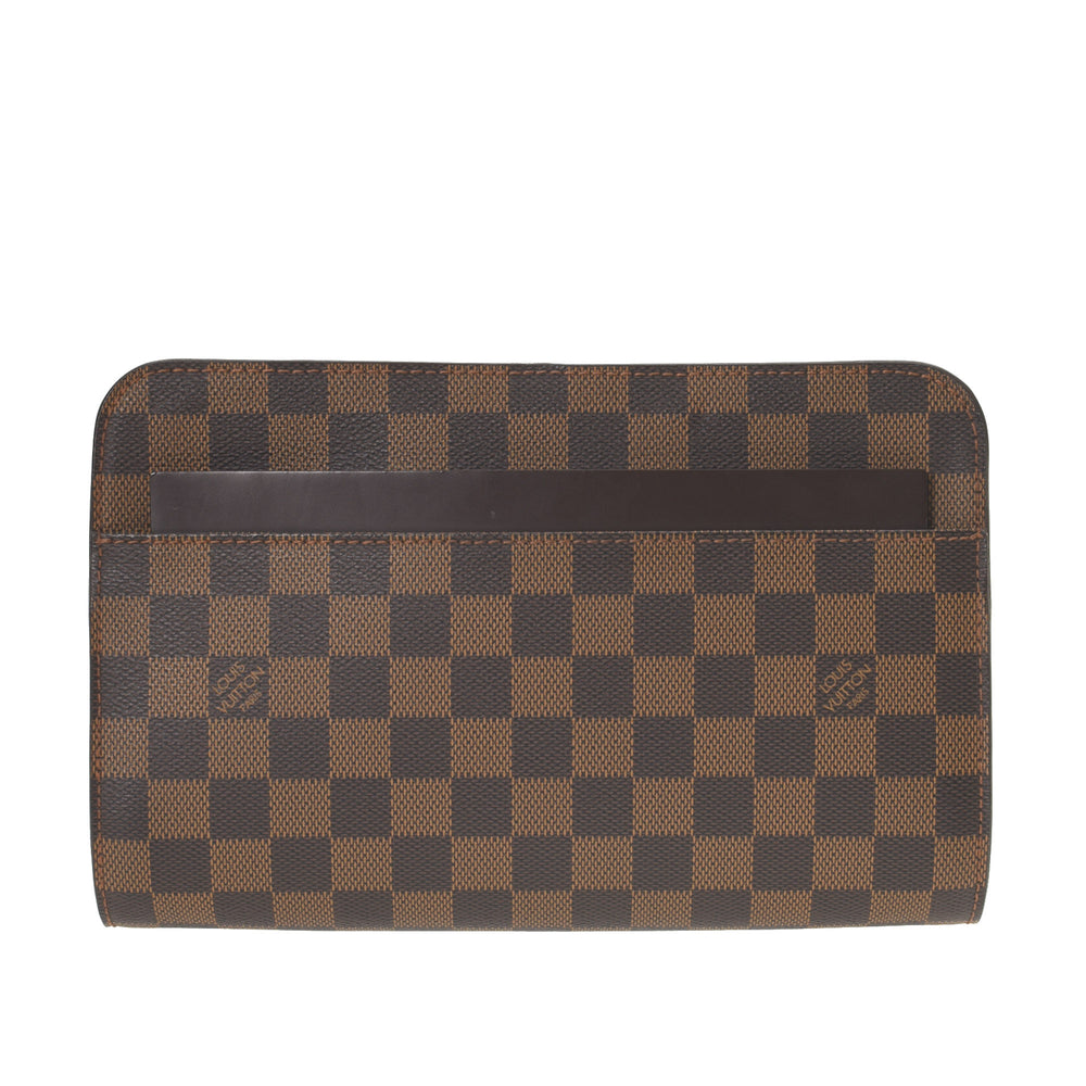Louis Vuitton Saint-Louis hand-carried clutch in ebony checkered