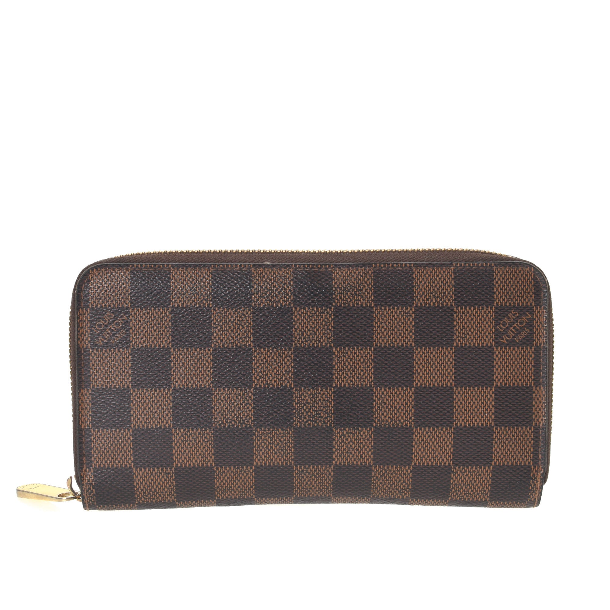 Louis Vuitton Damier Ebene Canvas Compact Zippy Wallet Louis Vuitton