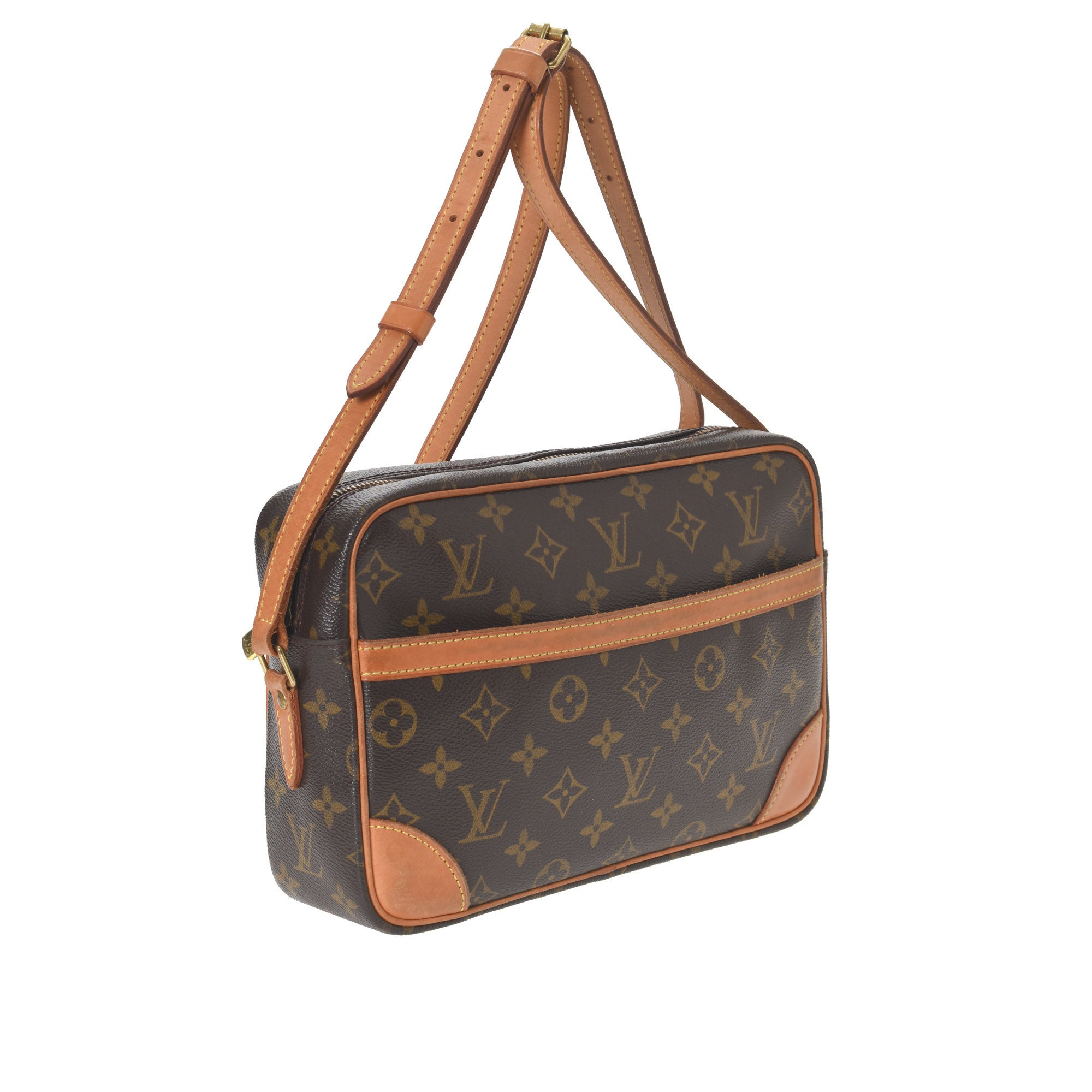 Trocadero 27, Used & Preloved Louis Vuitton Crossbody Bag, LXR USA, Brown