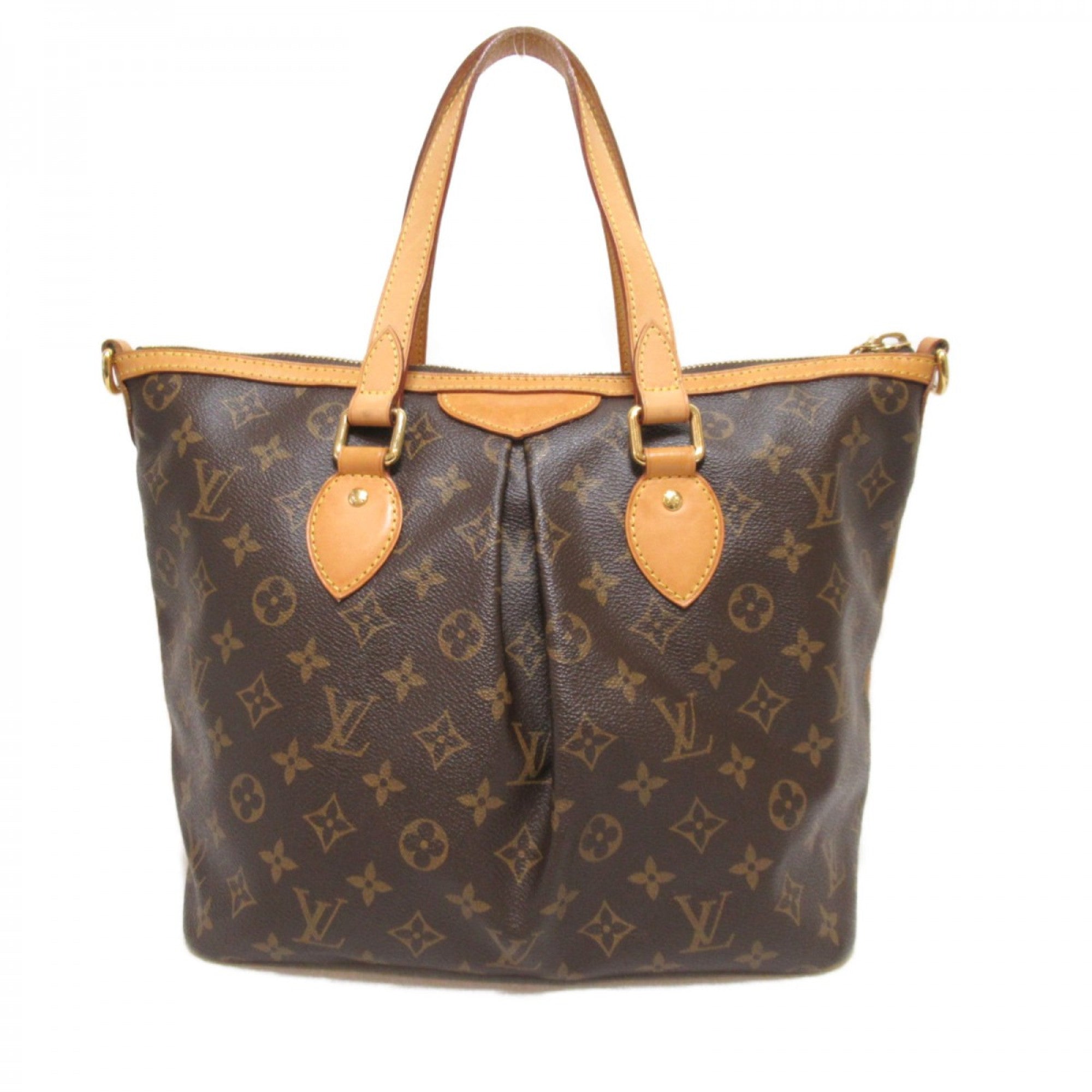 Palermo PM, Used & Preloved Louis Vuitton Tote Bag, LXR USA, Brown