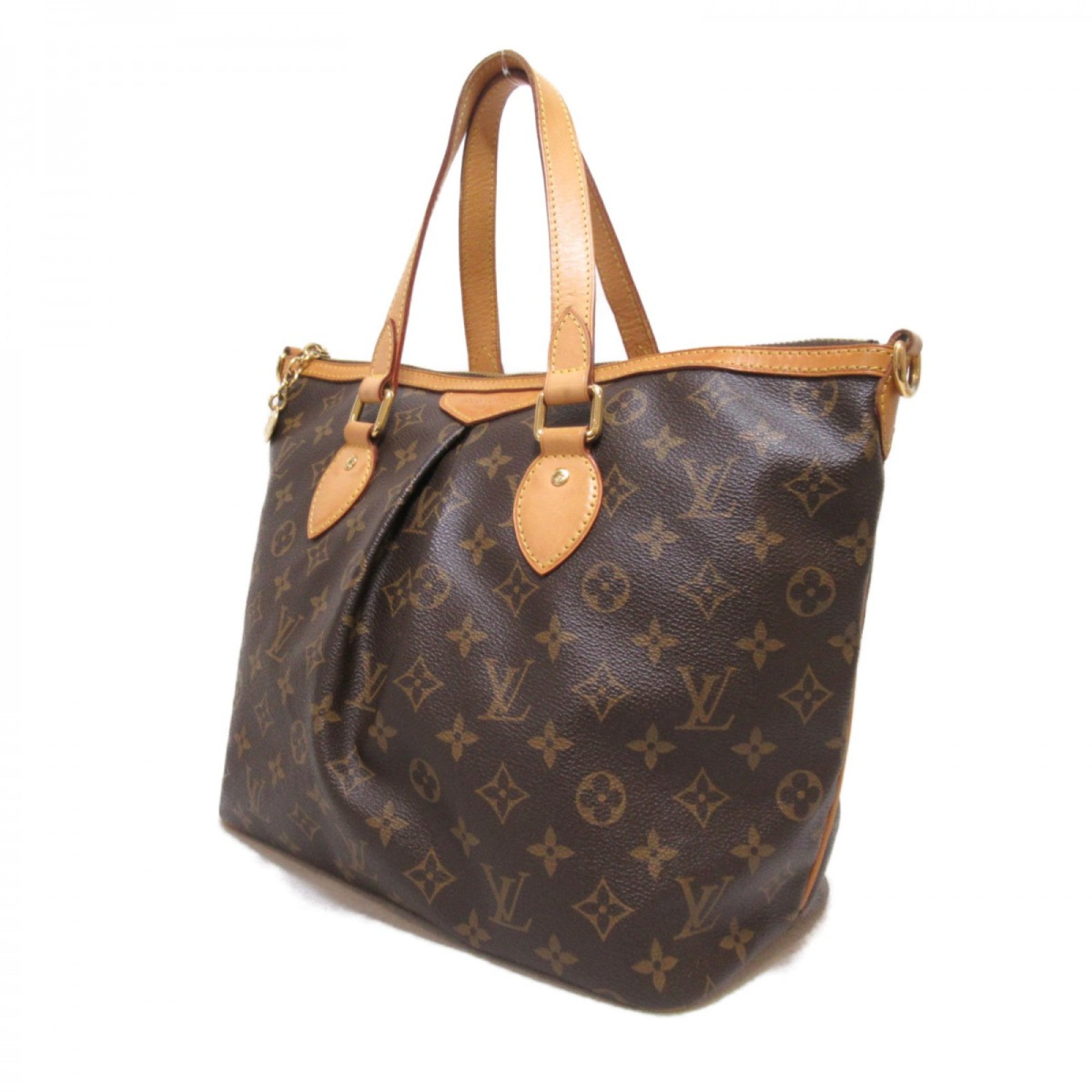 Palermo PM, Used & Preloved Louis Vuitton Tote Bag, LXR USA, Brown