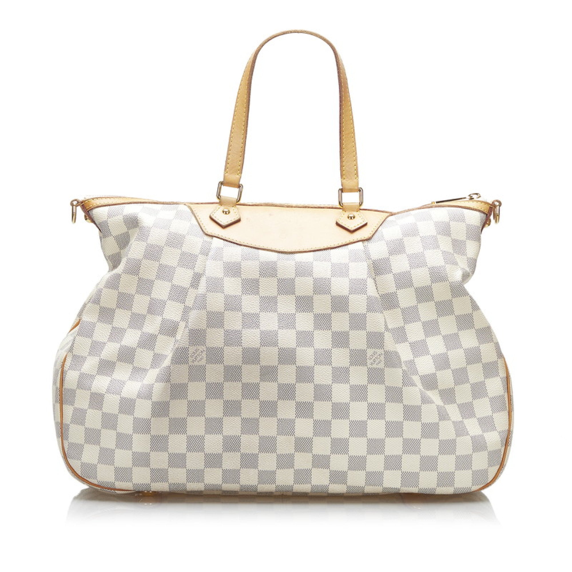 Siracusa MM, Used & Preloved Louis Vuitton Crossbody Bag, LXR USA, White