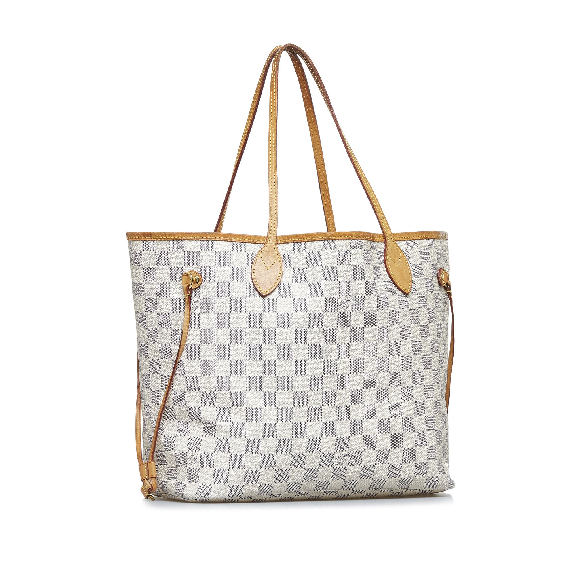 Neverfull MM, Used & Preloved Louis Vuitton Tote Bag, LXR Canada, White