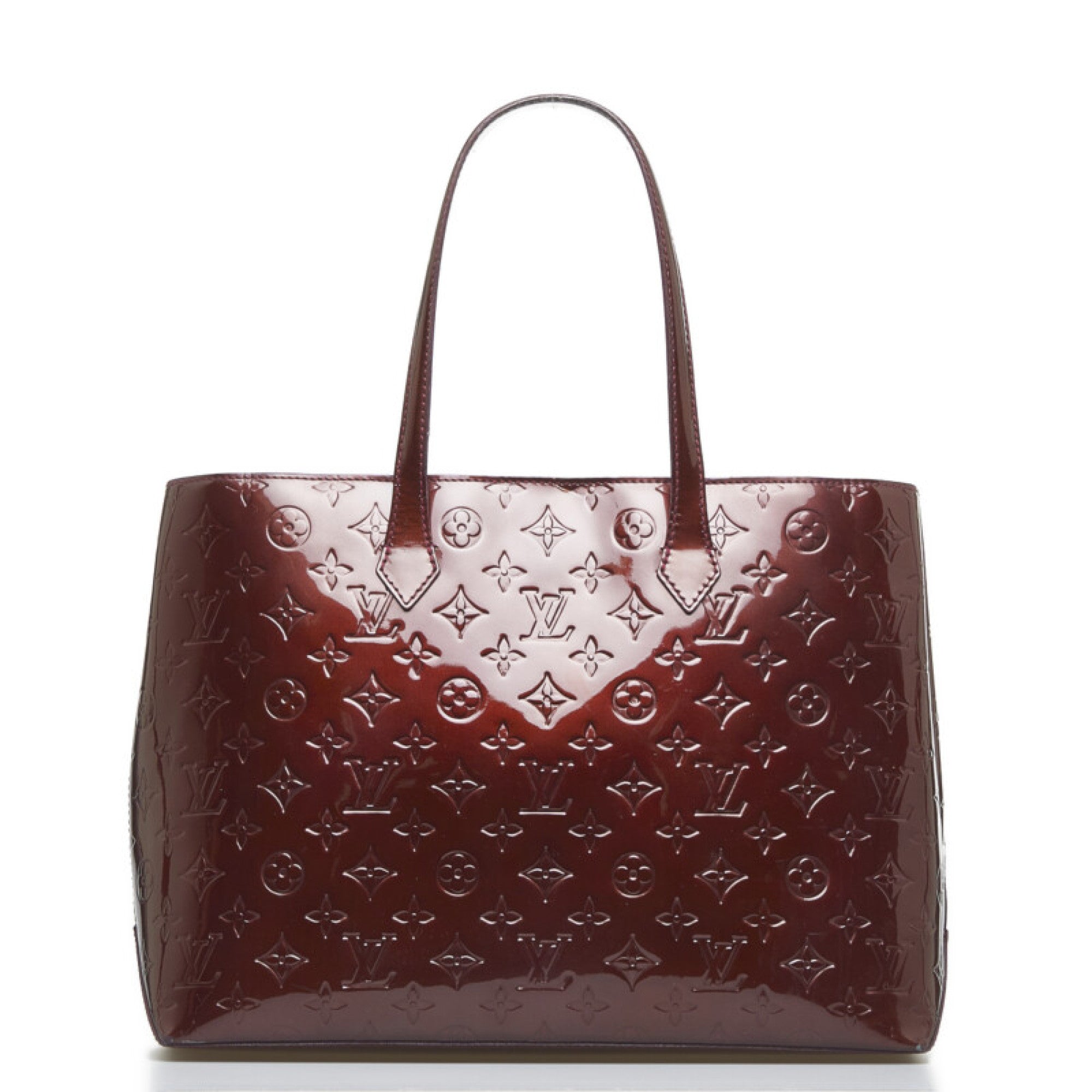 Wilshire MM, Used & Preloved Louis Vuitton Tote Bag, LXR USA, Red