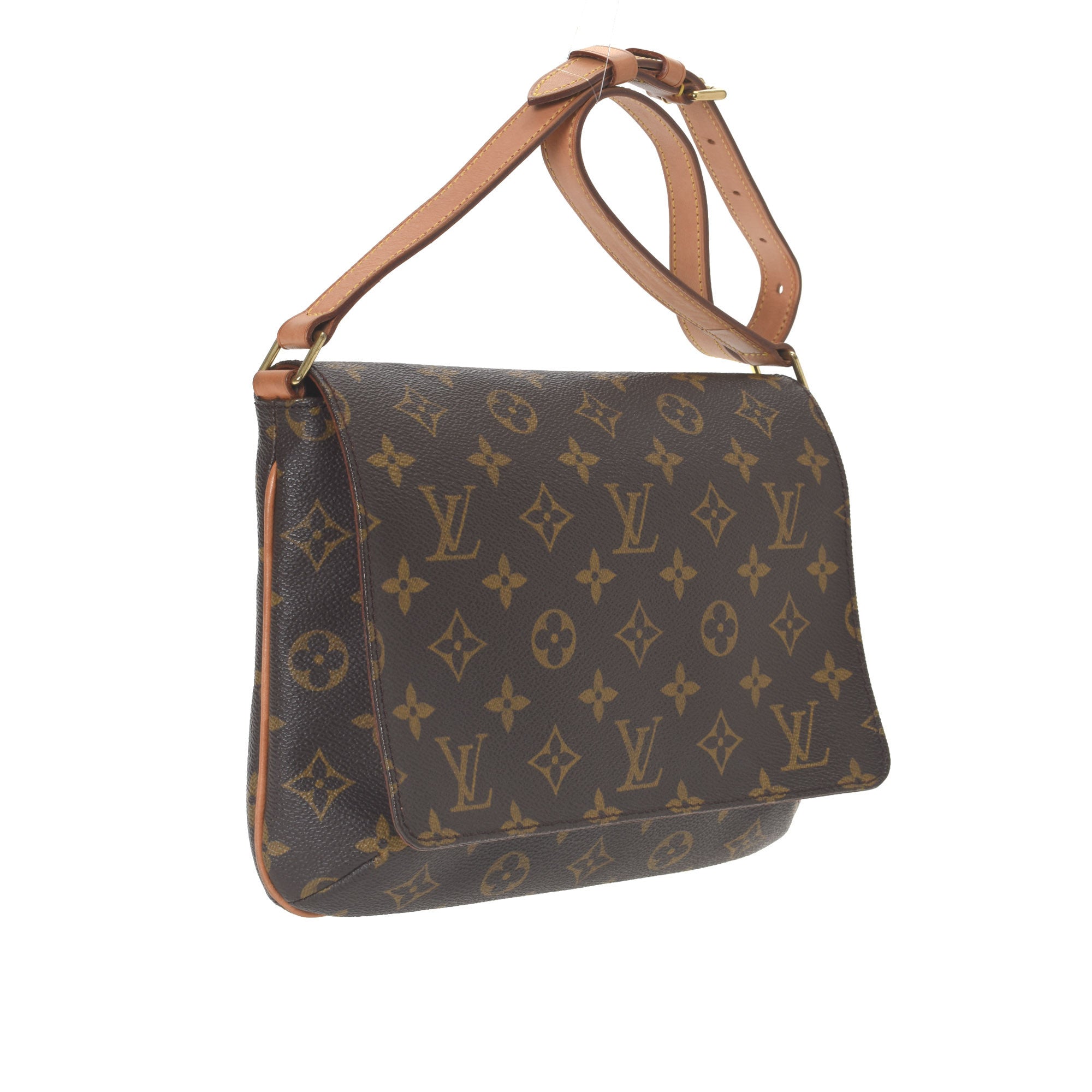 Musette Tango Long Strap, Used & Preloved Louis Vuitton Crossbody Bag, LXR USA, Brown