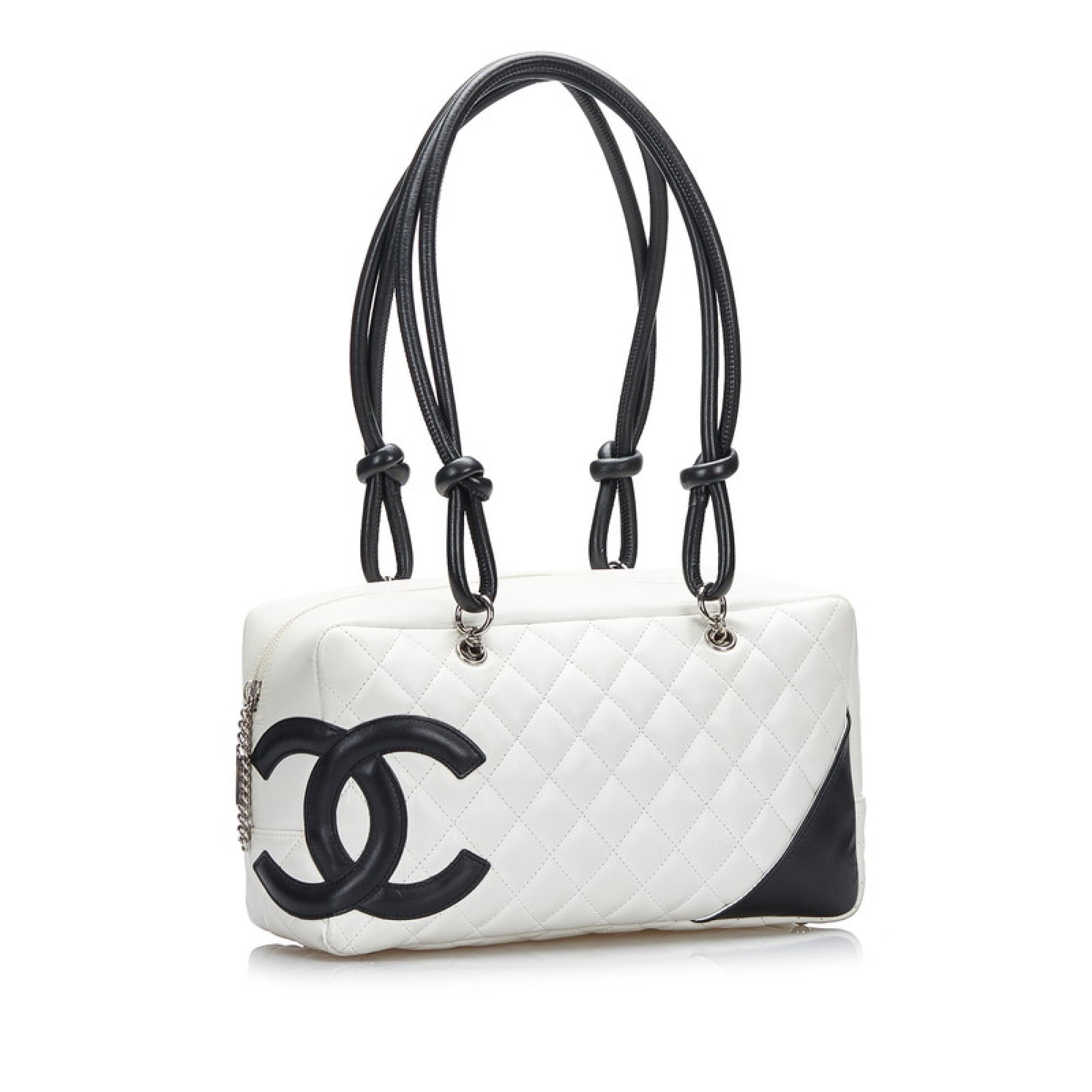 Chanel // White & Black Cambon Ligne Shoulder Bag – VSP Consignment