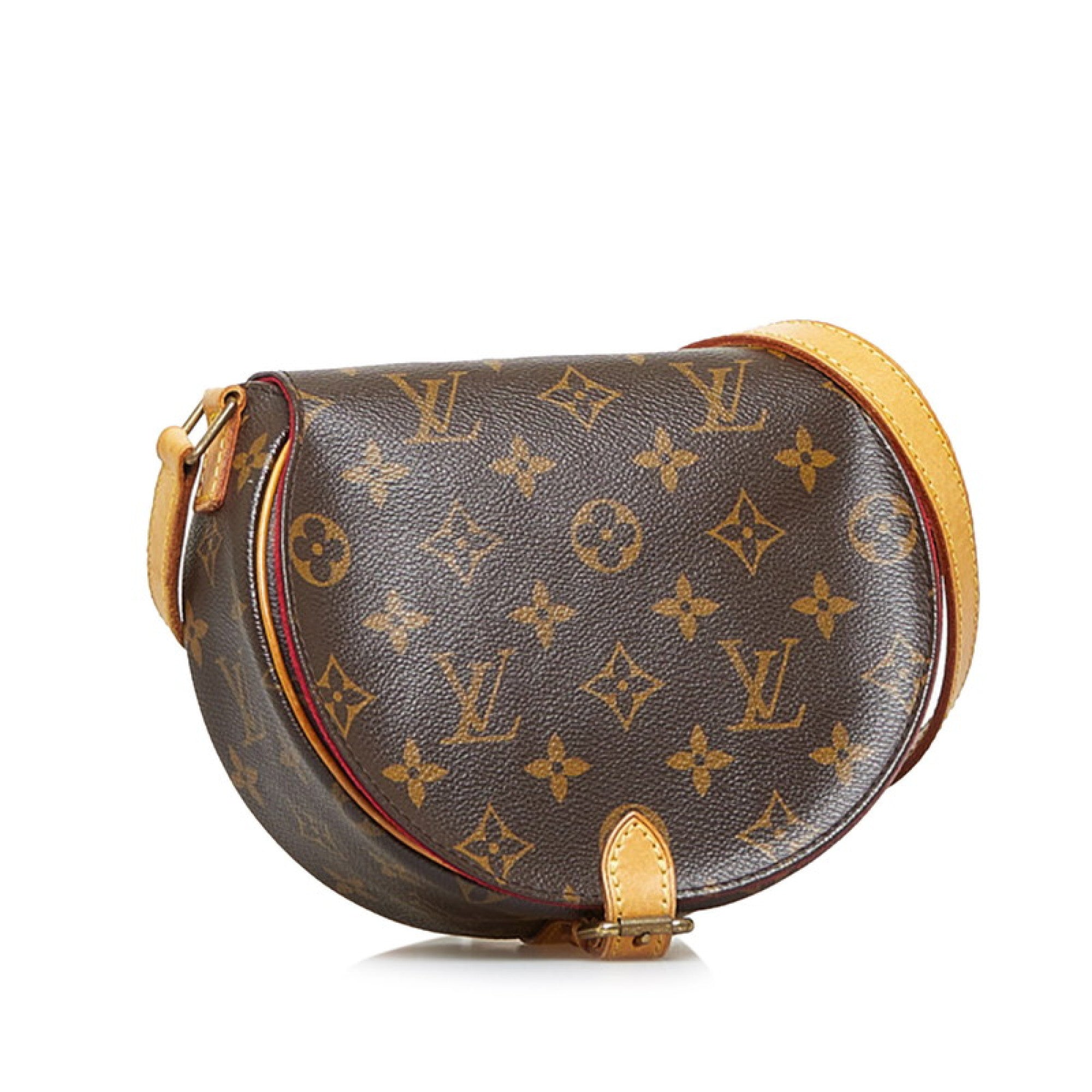 Tambourine, Used & Preloved Louis Vuitton Crossbody Bag, LXR Canada, Brown