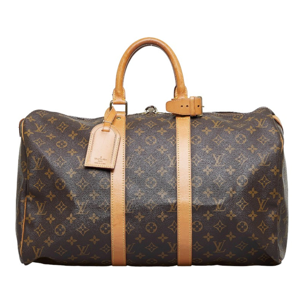 Louis Vuitton Monogram KEEPALL 55 Travel  Weekend Luggage Boston bag  VI862  The Attic Place