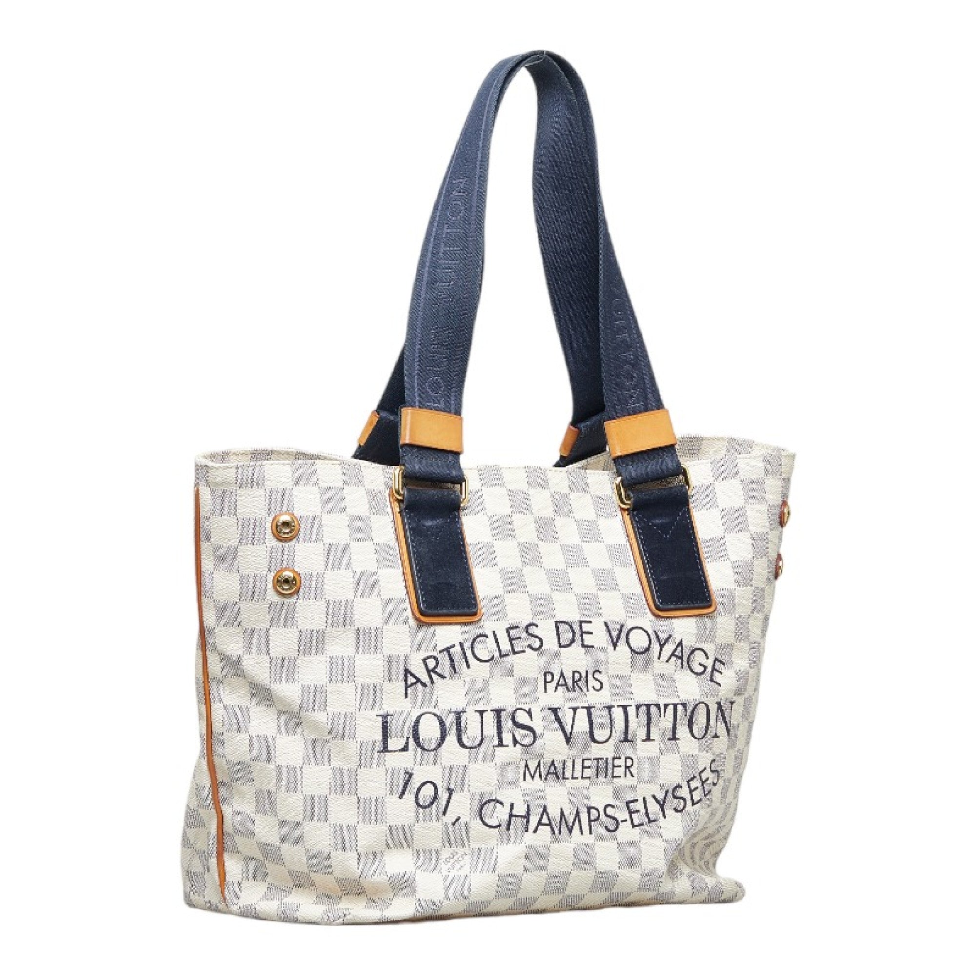 Louis Vuitton Limited Edition White Canvas Capri Articles De Voyage Cabas  Gm