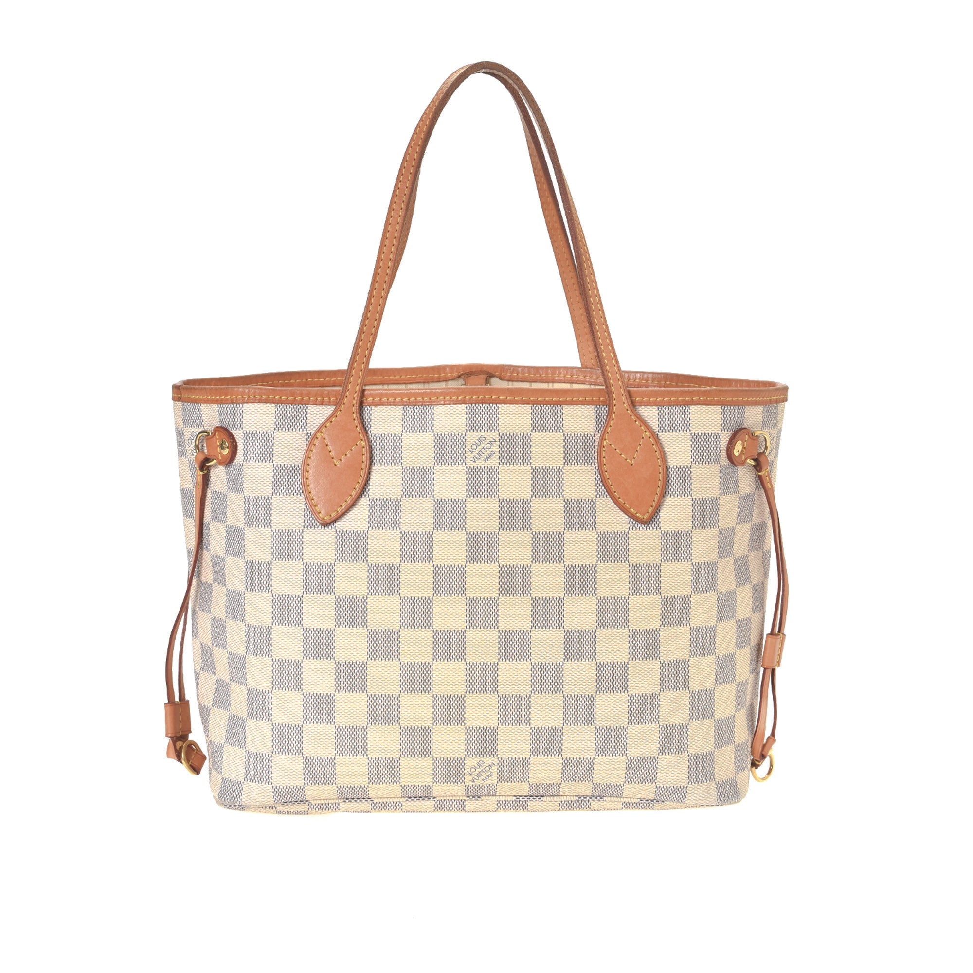 Neverfull PM, Used & Preloved Louis Vuitton Tote Bag, LXR USA, White