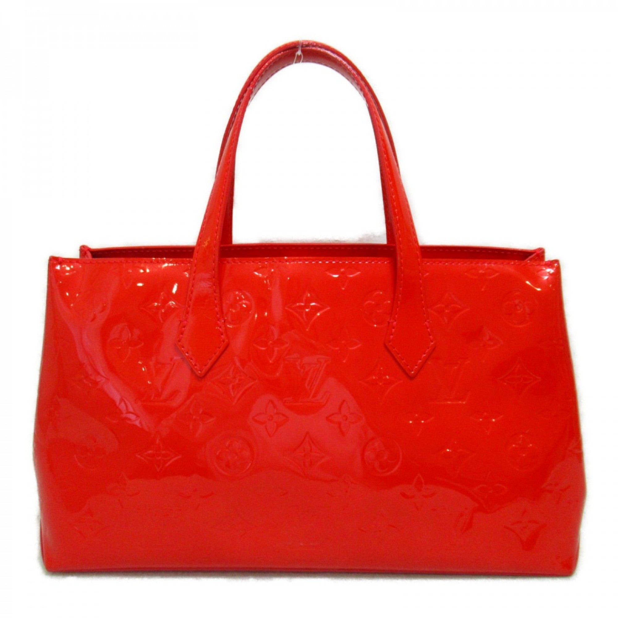 Wilshire MM, Used & Preloved Louis Vuitton Tote Bag, LXR USA, Red