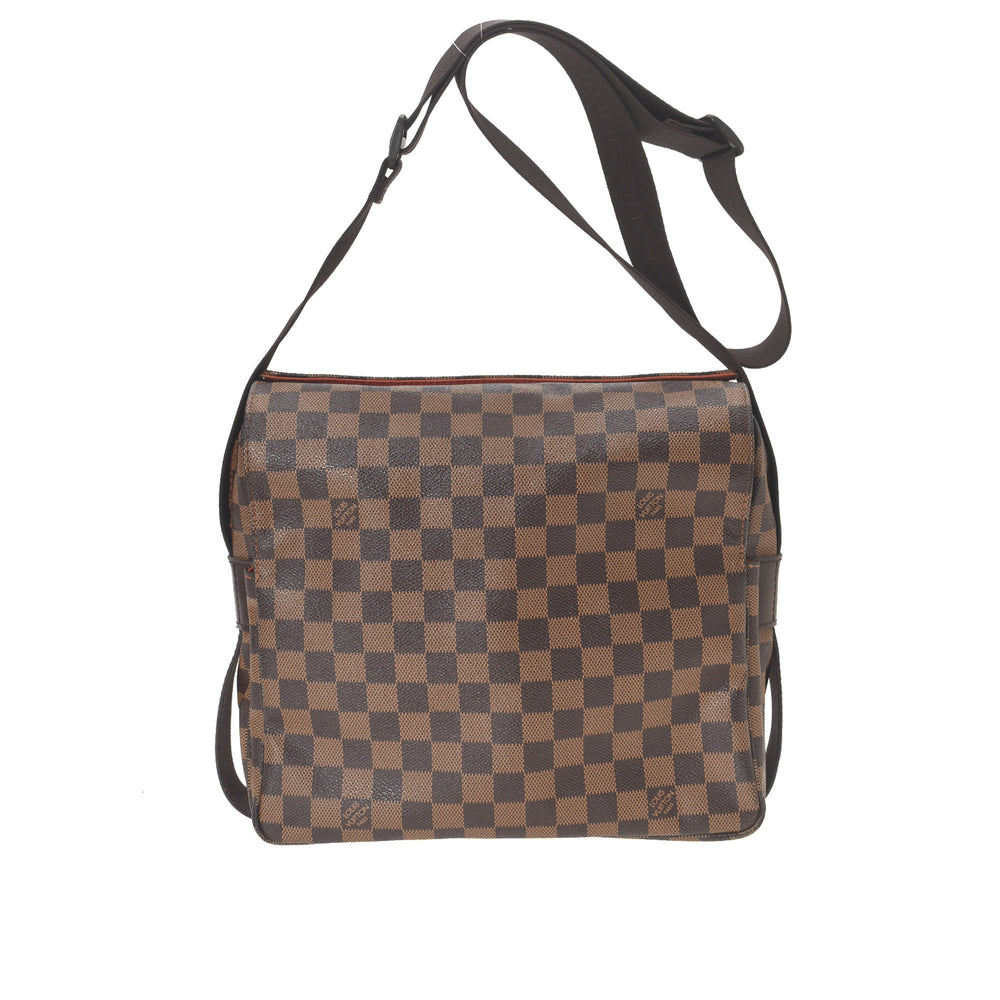 Saumur 35, Used & Preloved Louis Vuitton Messenger Bag, LXR USA, Brown