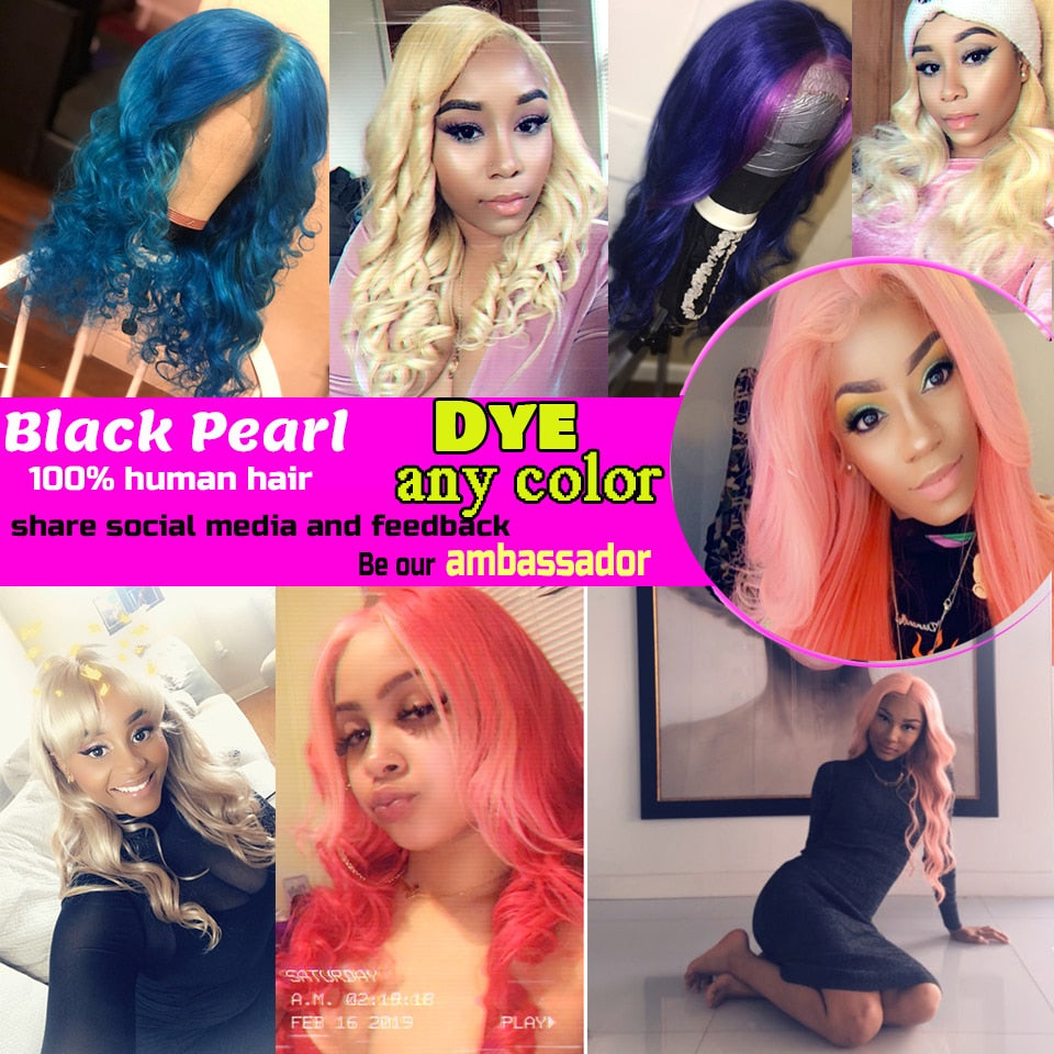 Black Pearl Brazilian Body Wave Hair 613 Honey Blonde Bundles 1