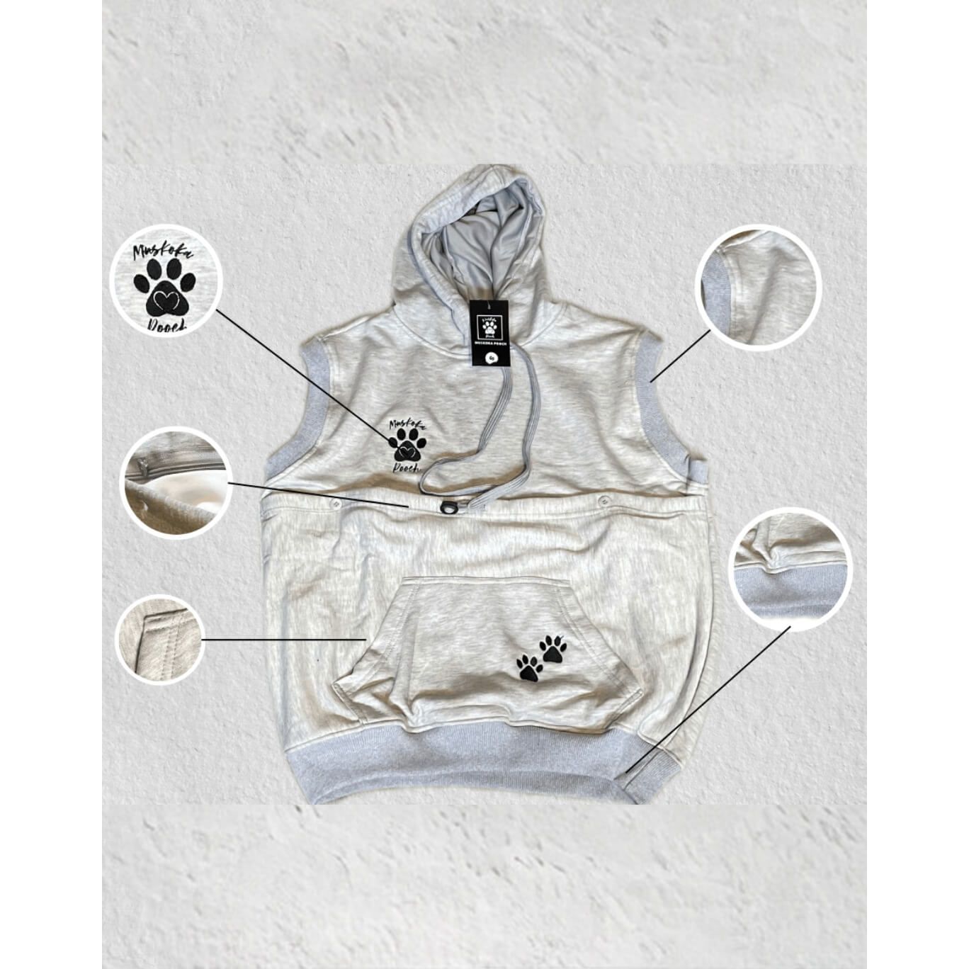 Sleeveless Pet Hoodie - Muskoka Pooch product image