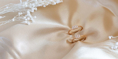 Alianzas de boda con diamantes originales