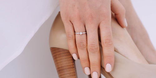 Carree Diamond Engagement Ring 