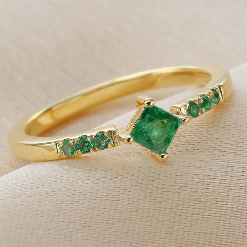 KalI Emerald engagement ring