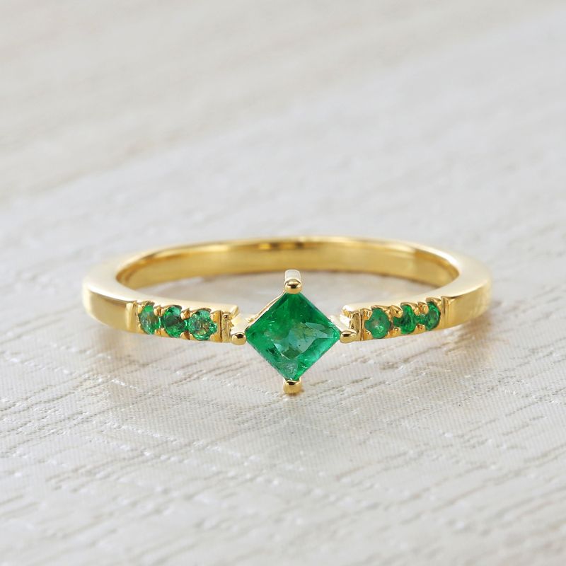 Kali Emerald Vermeil Ring