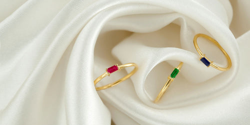 Shanti Emerald Ruby Sapphire Ring