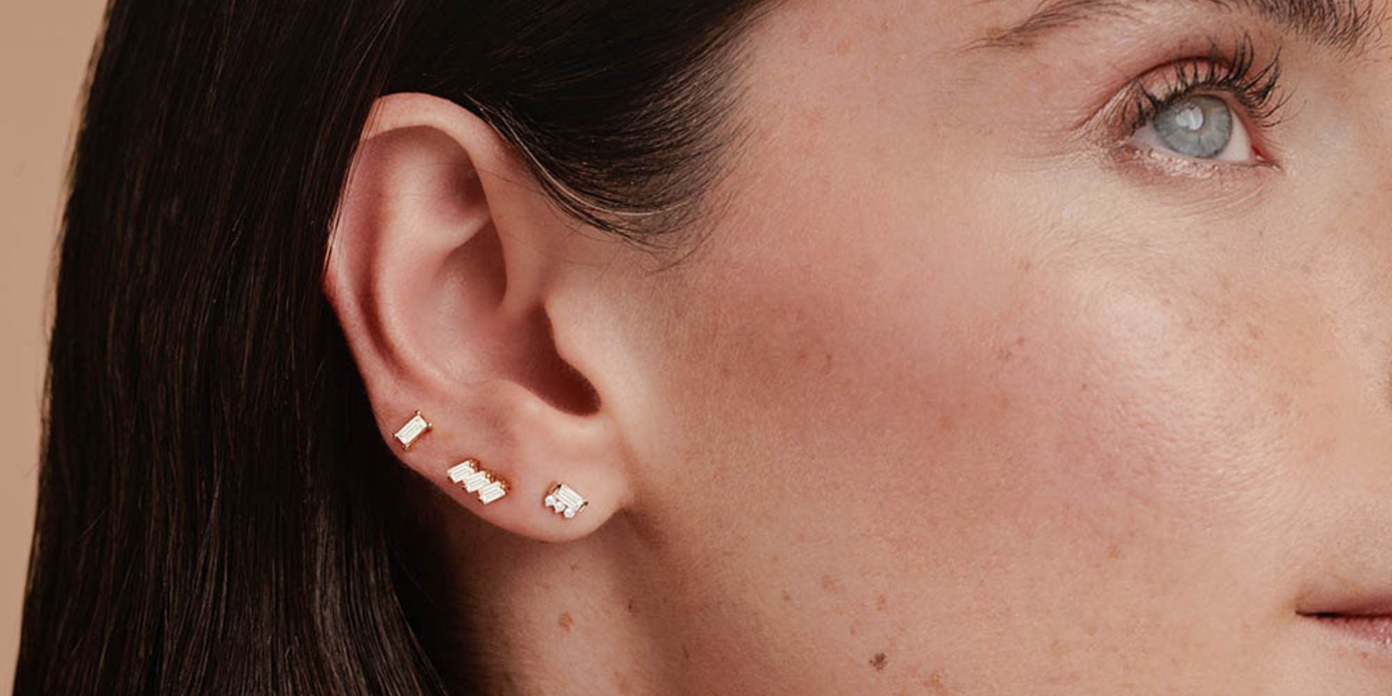 Diamond Baguette Earrings