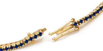 Tennis Bracelet Clasp Ganga Sapphire
