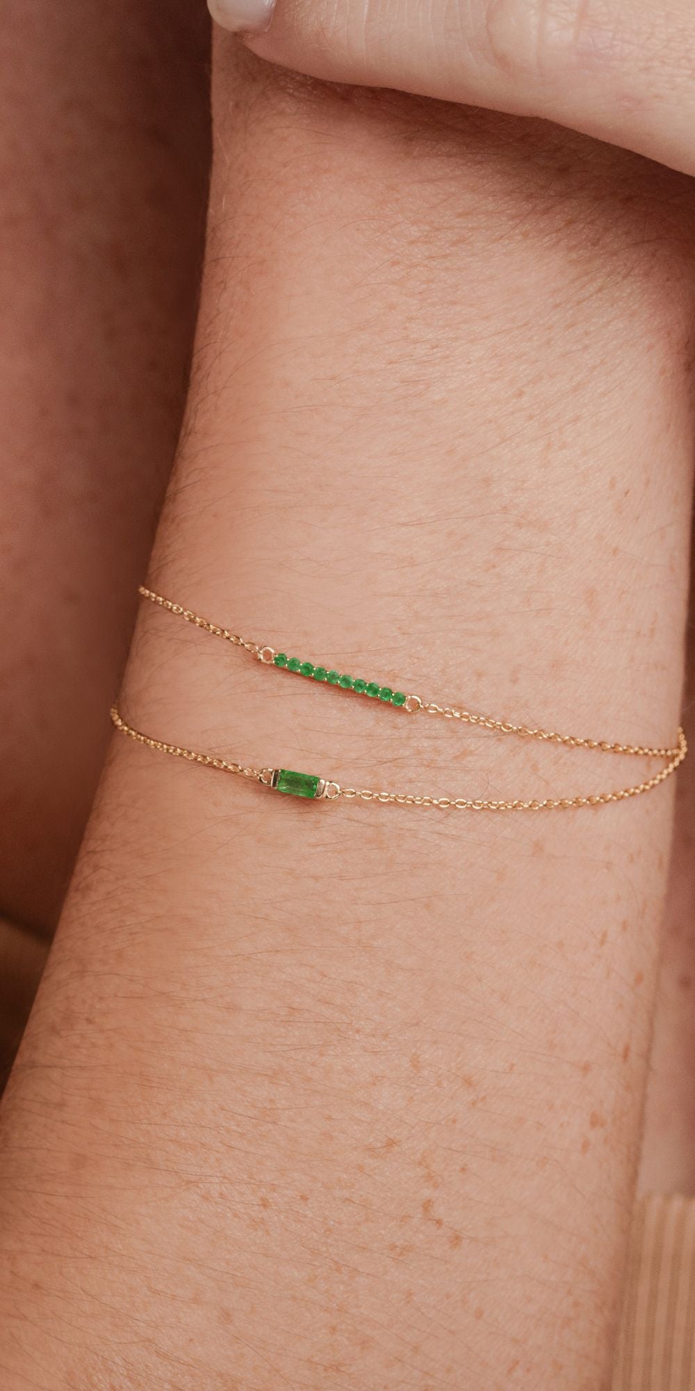 Emerald bracelet