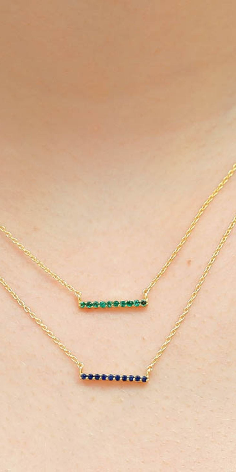 Ujala Sapphire Emerald necklace