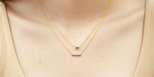 Ujala Shanti Emerald Vermeil Necklace