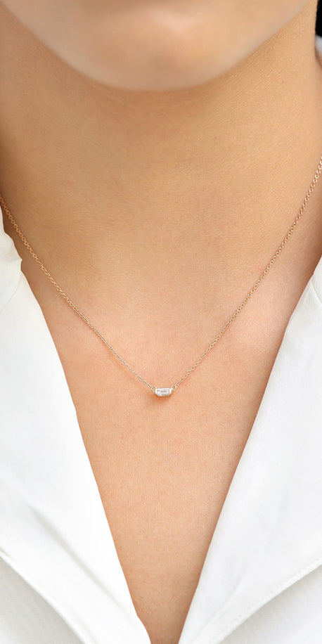 Shanti geometric diamond necklace 