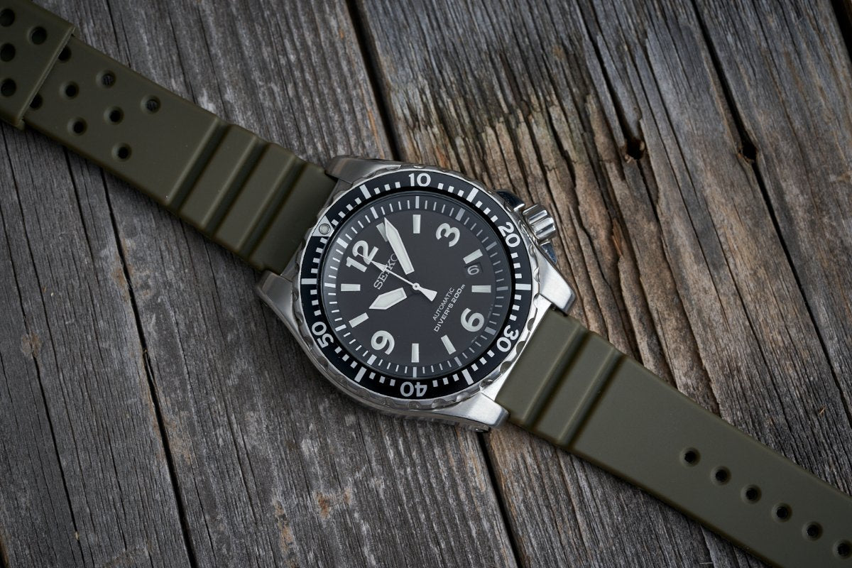 Uncle Seiko GL831 Olive Drab Diver Strap – Russell Jewellers