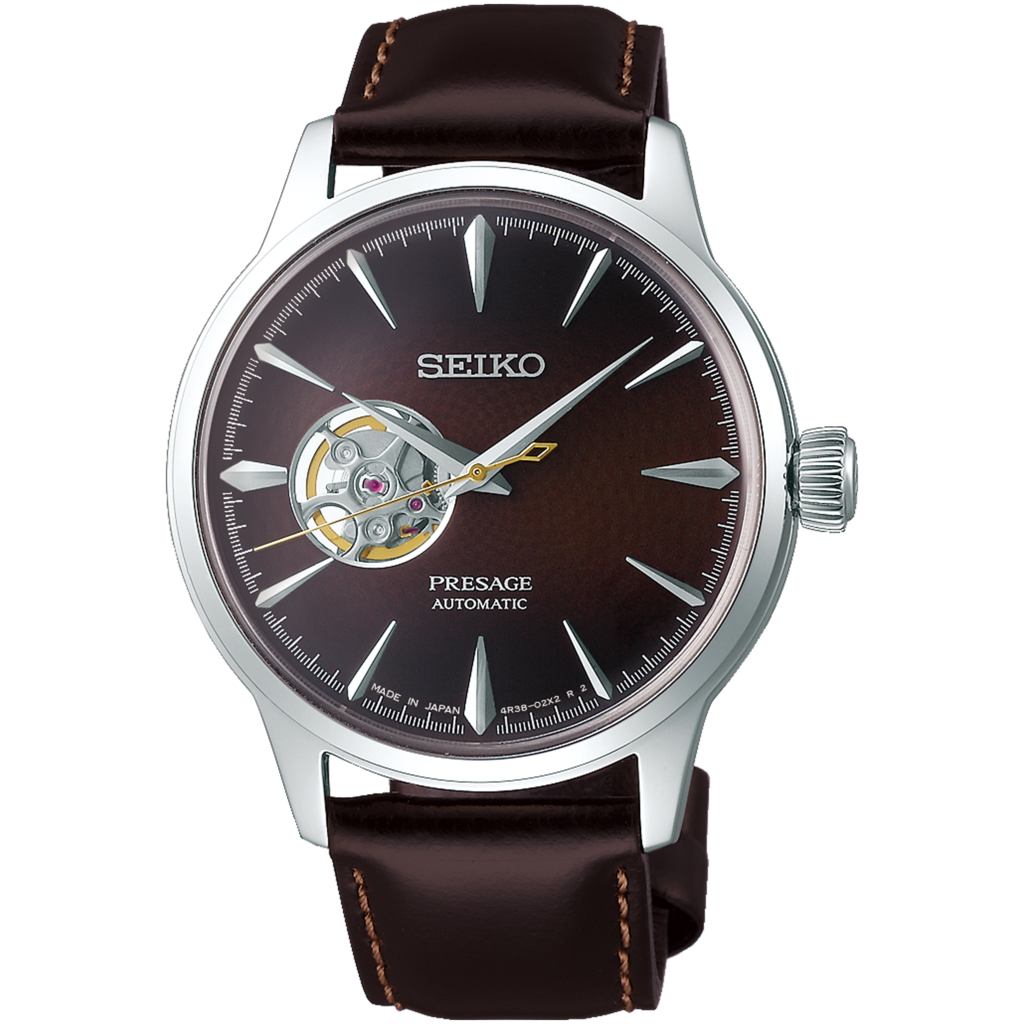 Seiko Presage Ladies' Cocktail Time Open Heart Brown – Russell Jewellers