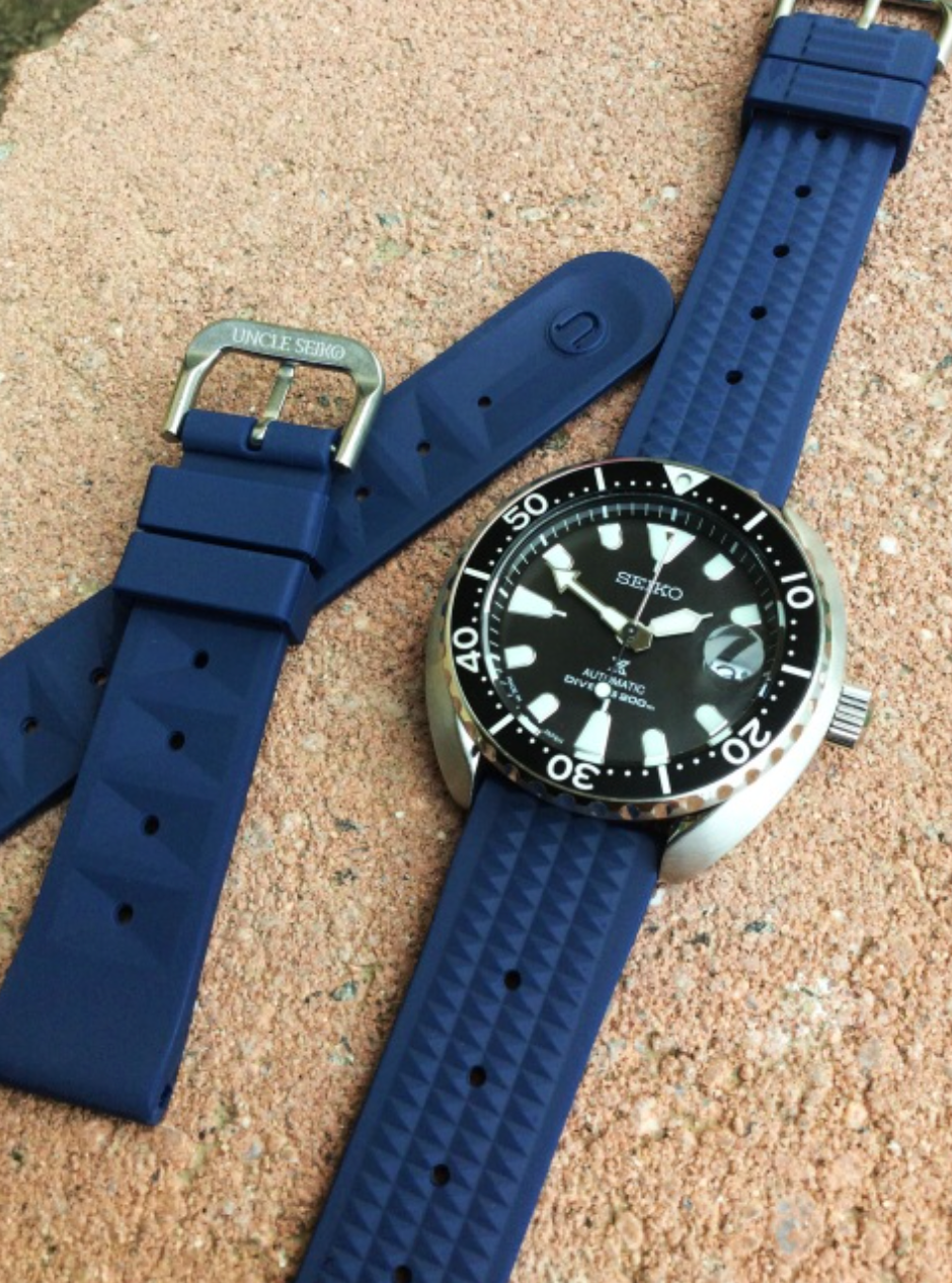 Uncle Seiko Waffle Strap for Diver Watch Blue – Russell Jewellers