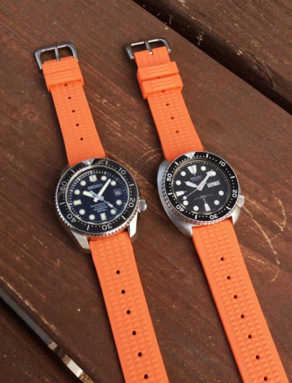Uncle Seiko Waffle Strap for Diver Watch Orange – Russell Jewellers