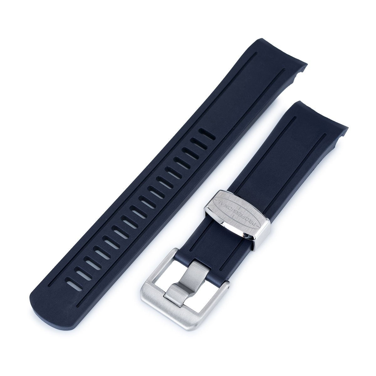 Crafter Blue - Navy Blue Rubber Curved Lug Watch Band for SKX007 – Russell  Jewellers