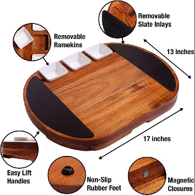 Large Round Charcuterie Boards Set