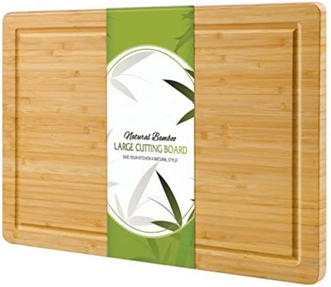 Extra Large Bamboo Butcher Cutting Board organic wood bamboo cutting board