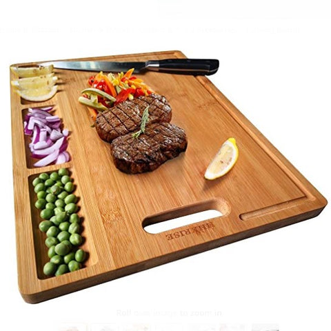 Large Organic Bamboo Cutting Board BPA Free – NovoBam