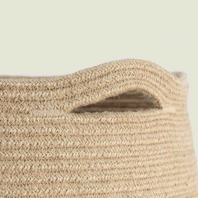 cotton rope jute hamper laundry basket