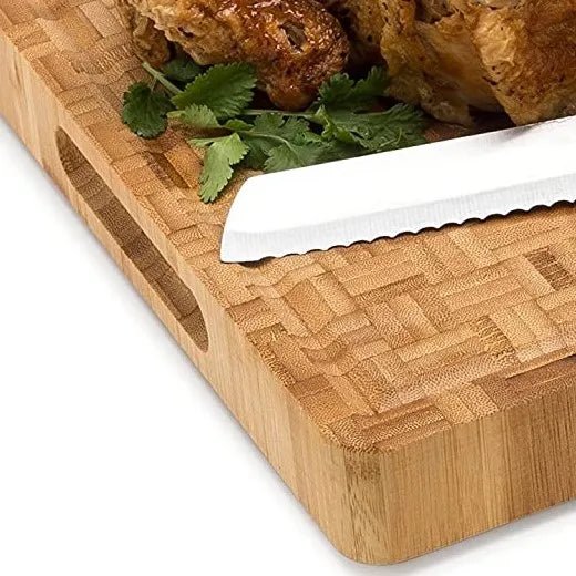 Large Organic Bamboo Cutting Board BPA Free – NovoBam