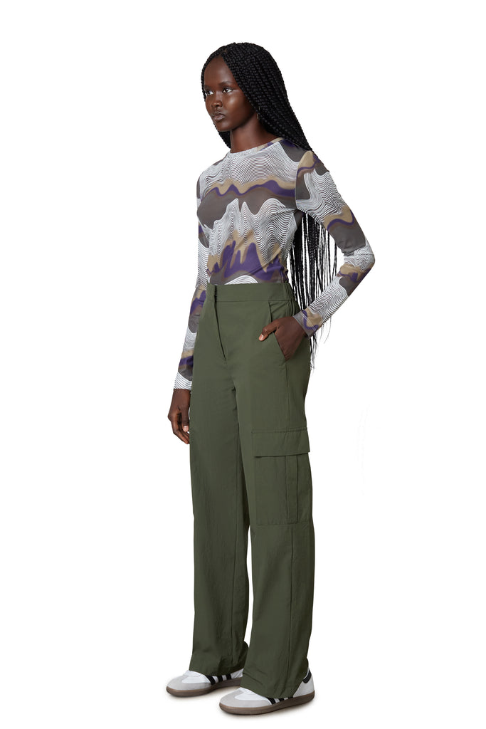 ADIDAS Shiny Nylon Cargo Pants Trackpants Wetlook Black Women - YouTube
