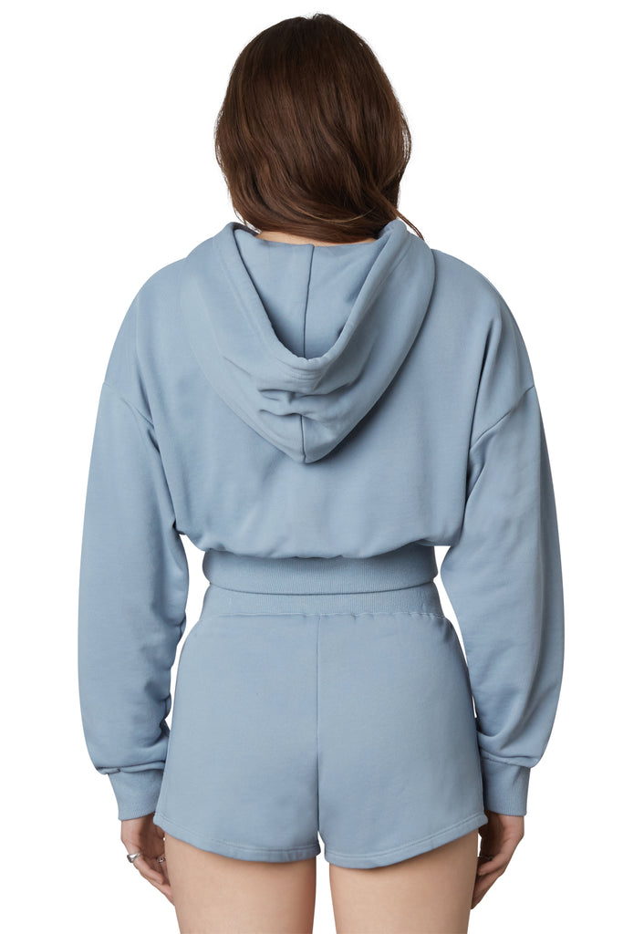 Miazi Xchange Round Neck Women Aqua Fleece Crop Sweatshirt, Size: Large at  Rs 572/piece in Ludhiana