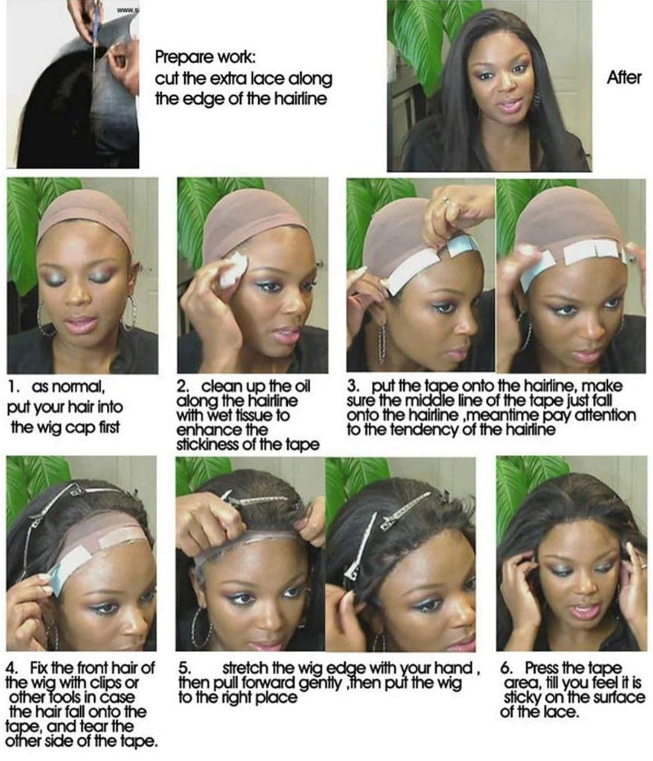 Cutting your lace front wig