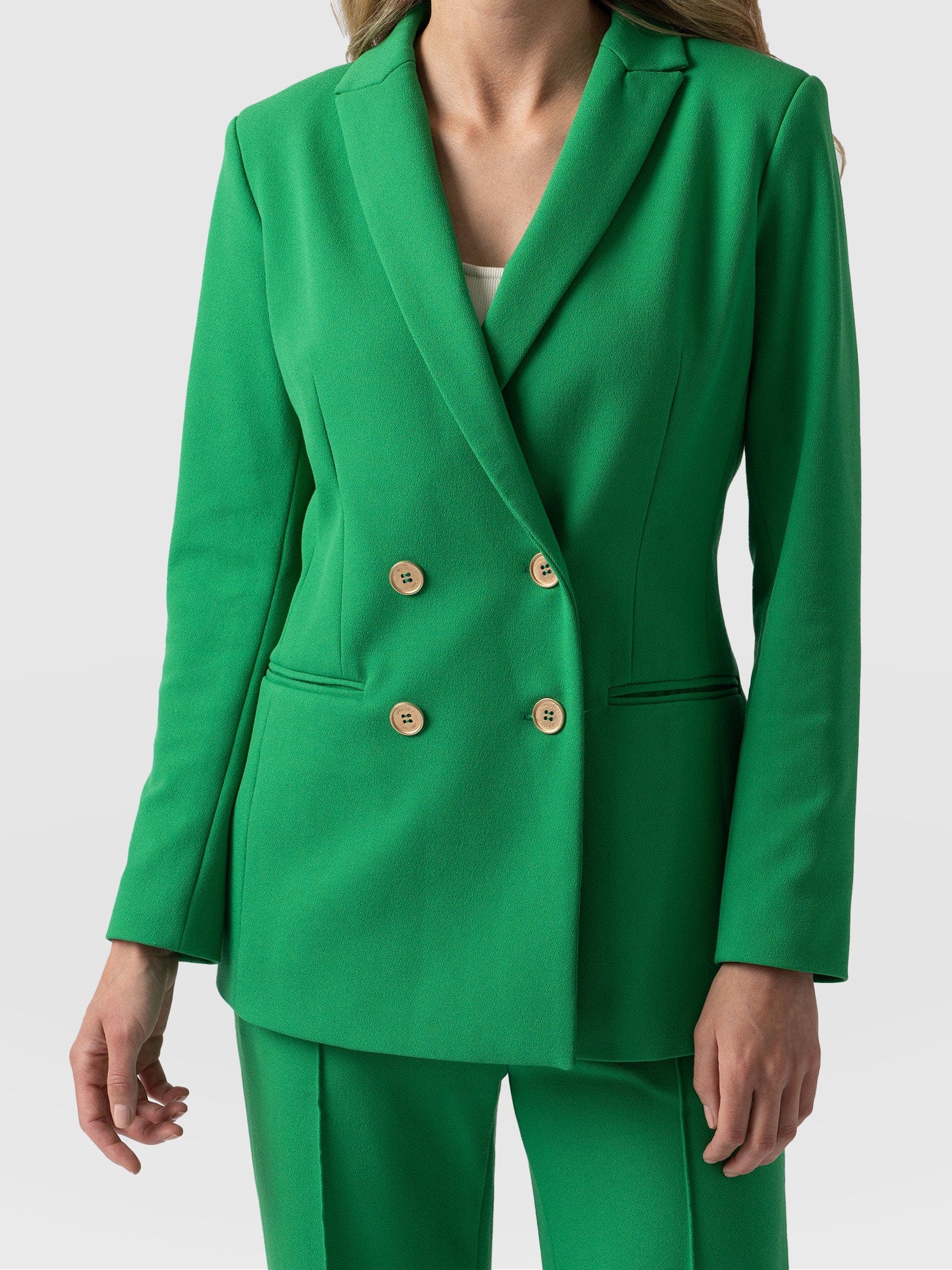 Cambridge Blazer Emerald Green - Women's Blazers | Saint + Sofia® UK