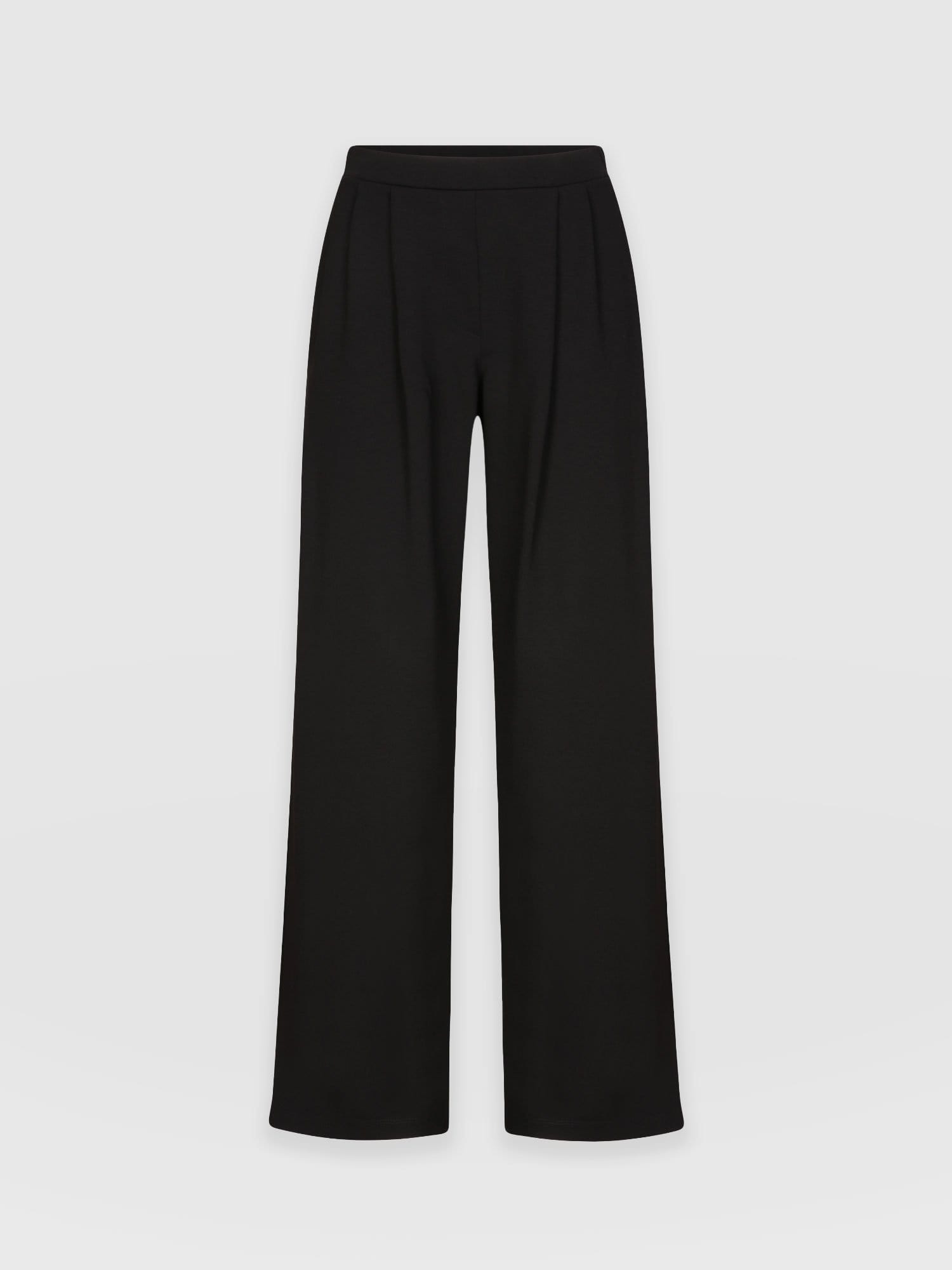 Camden Wide Leg Pant Black - Women's Trousers | Saint + Sofia® UK