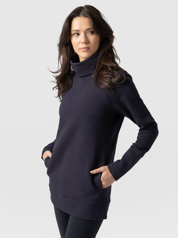 Womens Oversized Pure Extra Fine Merino Wool Neck Jumper – Paul